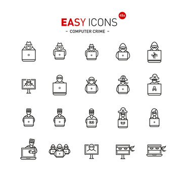 Easy icons 44a Computer crime