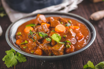 Beef stew with carrots