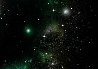 Fototapeta premium galaxy in a free space