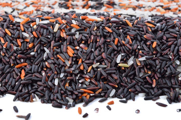 Organic rice, Mixed rice and Rice texture for background