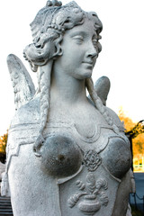 Fototapeta na wymiar The woman Sphinx, Palace Belvedere, Vienna, Austria