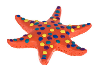 Funny plasticine Starfish
