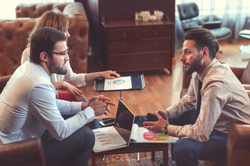Business people at meeting