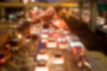 City traffic lights blurry photo background