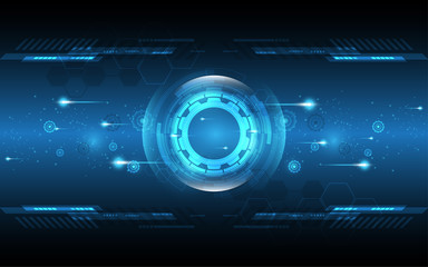 Technology background Hi-tech communication concept innovation abstract background vector illustration