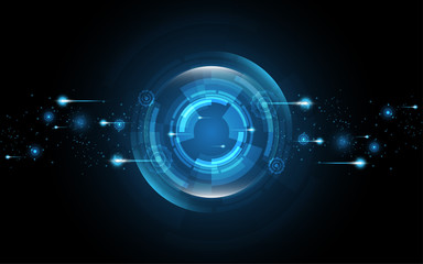 Abstract technology background Hi-tech communication concept innovation background vector illustration