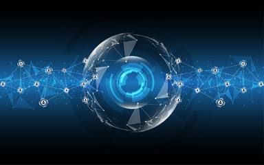 Abstract technology background Hi-tech communication concept innovation background vector illustration