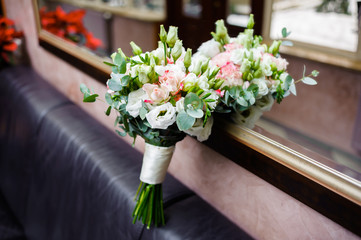 Beautiful wedding bouquet for bride