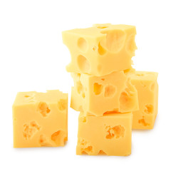 cheese, isolated on white background, clipping path