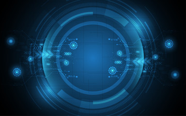 Abstract technology background Hi-tech communication concept innovation background vector illustration