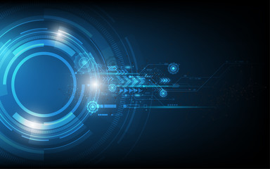 Abstract technology background Hi-tech communication concept innovation background vector illustration
