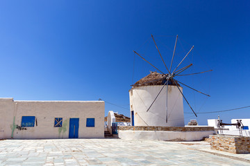 Fototapeta na wymiar Traditional windmill, Greece