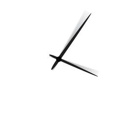 Clock face with shadow on white background - 194813695