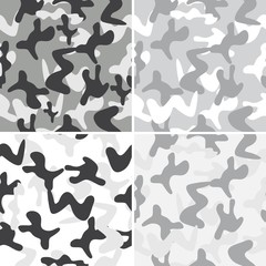 Set of camouflage patterns