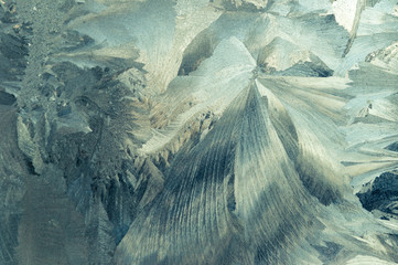 Ice patterns on winter