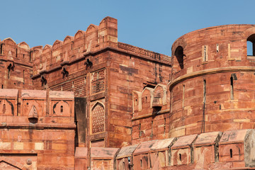 Naklejka premium Rotes Fort in Agra, Indien