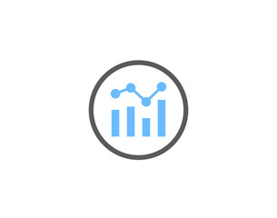 Social share statistics icon for social media or online engagement illustrations