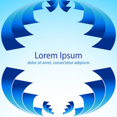 modern blue pattern design on a bright background, vector illustration