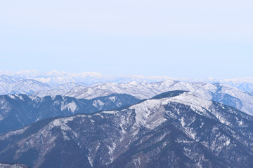 Fototapeta na wymiar 冬山