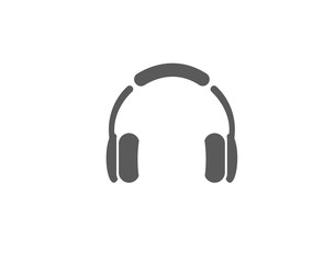 Modern headphone icon for music or audio-related illustrations