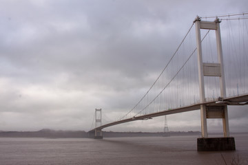 Fototapeta premium Severn Road Bridge between England and Wales