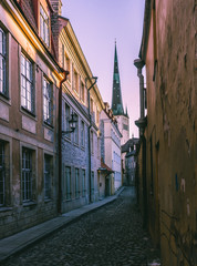 Fototapeta premium old town europe street