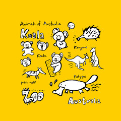 동물 일러스트 / 손으로 그린 동물 그림