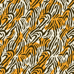 Abstract animal print unusual seamless pattern