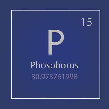 Phosphorus P chemical element icon- vector illustration