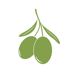 green olives icon vector
