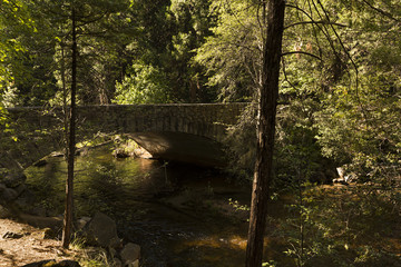 Puente en Yosemite, California. Estados Unidos.