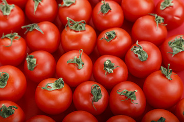  Fresh tomatoes. It can be used as background. (selective focus).Delicious red tomatoes.