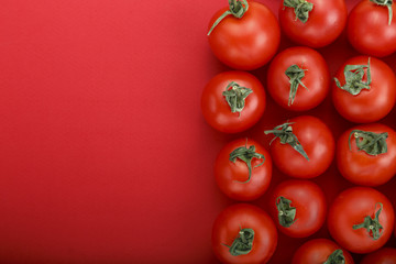  Fresh tomatoes. It can be used as background. (selective focus).Delicious red tomatoes.