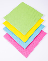 Set of cleaning up stuff isolated on white background.