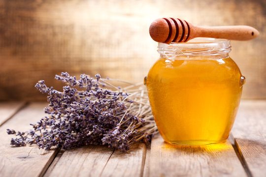 jar of lavender honey