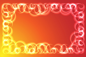 Abstract background with round shapes. Vector illustration EPS10