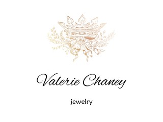 Golden crown with flowers vintage styled vector illustration, abstract logo, branding idea and template