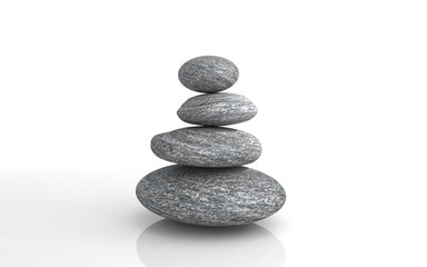 Fototapeta na wymiar Zen stones stack