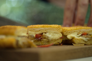 Close up Homemade   French Toast. (selective Focus)