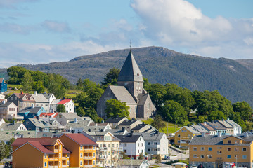 Nordlandet Church in Kristiansund, Norway. Its a parish church and it was completed in 1914. 