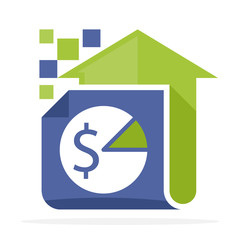 icon logo with the concept of tax data upload