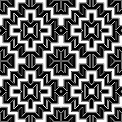 Design seamless monochrome geometric pattern