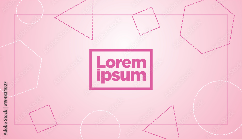 Poster cover with flat dynamic geometric design pattern. cool colorful backgrounds. applicable for banners,