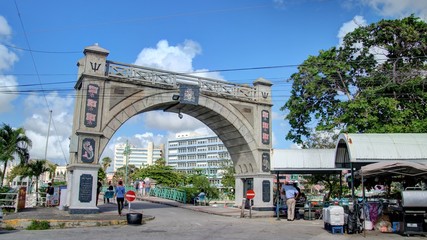 Bridgetown capitale de la Barbade - obrazy, fototapety, plakaty