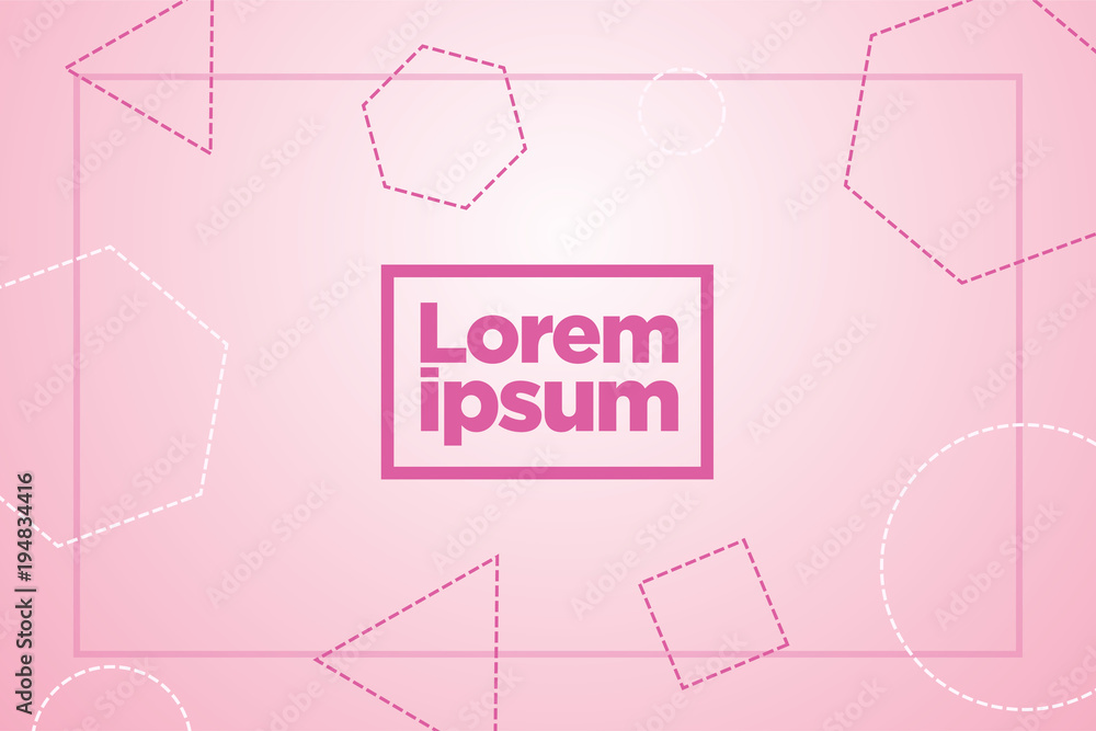 Poster cover with flat dynamic geometric design pattern. cool colorful backgrounds. applicable for banners,