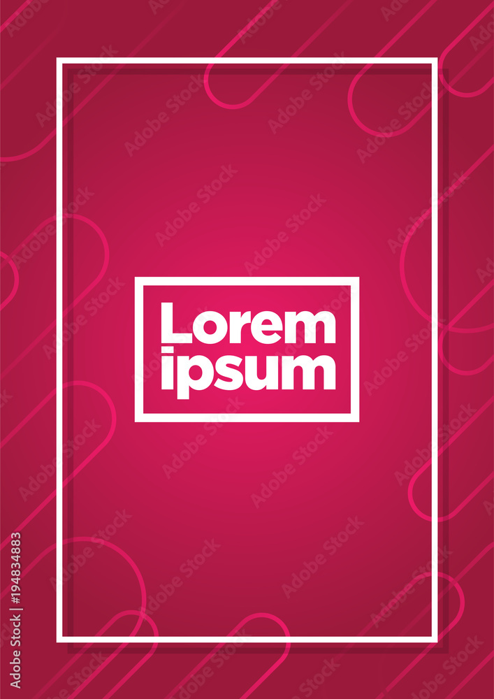 Aufkleber cover with flat dynamic geometric design pattern. cool colorful backgrounds. applicable for banners,