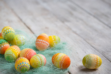 Painted Easter eggs , Easter background