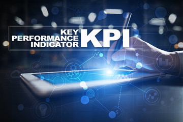 KPI. Key performance indicator. Business and technology concept.