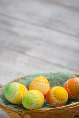 Painted Easter eggs , Easter background