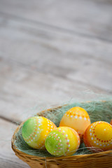 Painted Easter eggs , Easter background